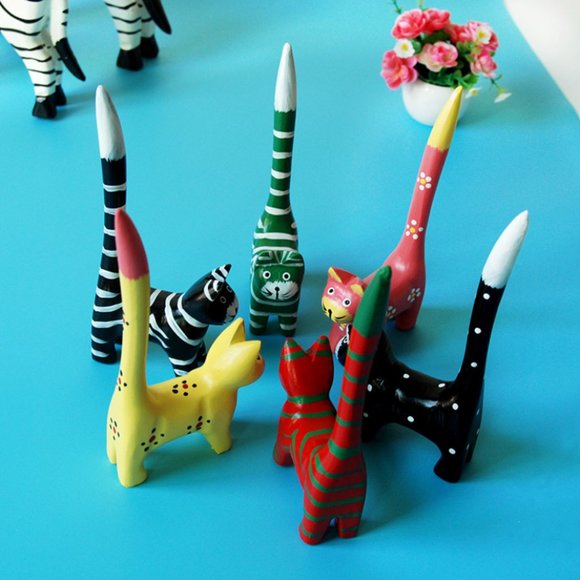 Wooden Cat Ring Holder - Picture 2 of 7